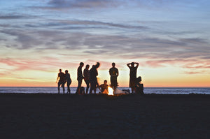 groupe ami plage